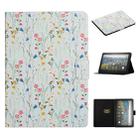 For Amazon Kindle Fire Max 11 Colored Drawing Flower Smart Leather Tablet Case(Floral) - 1