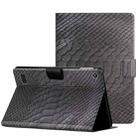 For Amazon Kindle Fire Max 11 Crocodile Texture Smart Leather Tablet Case(Black) - 1