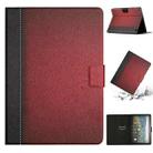 For Amazon Kindle Fire Max 11 Solid Color Stitching Smart Leather Tablet Case(Red) - 1