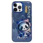 For iPhone 14 Pro Max Astronaut Pattern PC Phone Case(Blue Space Panda) - 1