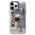 For iPhone 14 Pro Max Astronaut Pattern PC Phone Case(Gray Astronaut) - 1