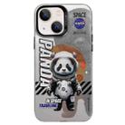 For iPhone 14 Astronaut Pattern PC Phone Case(Gray Panda) - 1