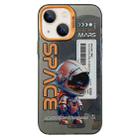 For iPhone 13 Astronaut Pattern PC Phone Case(Black Astronaut) - 1