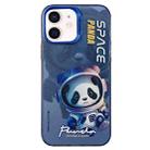 For iPhone 12 Astronaut Pattern PC Phone Case(Blue Space Panda) - 1