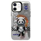 For iPhone 12 Astronaut Pattern PC Phone Case(Gray Panda) - 1