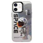 For iPhone 11 Astronaut Pattern PC Phone Case(Gray Astronaut) - 1