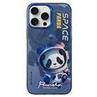 For iPhone 15 Pro Max Astronaut Pattern PC Phone Case(Blue Space Panda) - 1