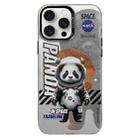 For iPhone 15 Pro Max Astronaut Pattern PC Phone Case(Gray Panda) - 1