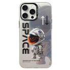 For iPhone 15 Pro Max Astronaut Pattern PC Phone Case(Gray Astronaut) - 1