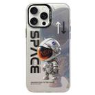 For iPhone 15 Pro Astronaut Pattern PC Phone Case(Gray Astronaut) - 1