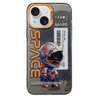 For iPhone 15 Plus Astronaut Pattern PC Phone Case(Black Astronaut) - 1