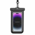 USAMS US-YD012 6.7 inch Transparent IP68 Waterproof Swimming Cell Phone Bag(Black) - 1