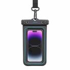 USAMS US-YD013 6.7 inch Sponge Float Transparent IP68 Waterproof Swimming Cell Phone Bag(Black) - 1