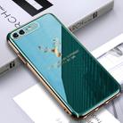 For iPhone 8 Plus / 7 Plus GKK PC + Solid Color Plating Protective Case(Green) - 1