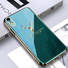 For iPhone XR GKK PC + Solid Color Plating Protective Case(Green) - 1