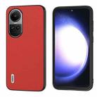 For OPPO Reno10 Pro Global / Reno10 Global ABEEL Genuine Leather Luolai Series Phone Case(Red) - 1