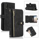 For Huawei P20 Lite Dream 9-Card Wallet Zipper Bag Leather Phone Case(Black) - 1