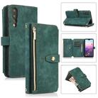 For Huawei P20 Pro Dream 9-Card Wallet Zipper Bag Leather Phone Case(Green) - 1