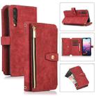 For Huawei P20 Pro Dream 9-Card Wallet Zipper Bag Leather Phone Case(Red) - 1