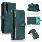 For Huawei P30 Dream 9-Card Wallet Zipper Bag Leather Phone Case(Green) - 1
