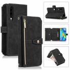 For Huawei P30 Dream 9-Card Wallet Zipper Bag Leather Phone Case(Black) - 1