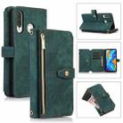 For Huawei P30 Lite Dream 9-Card Wallet Zipper Bag Leather Phone Case(Green) - 1