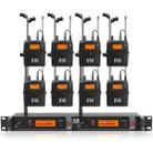 XTUGA RW2080 UHF Wireless Stage Singer In-Ear Monitor System 8 BodyPacks(EU Plug) - 1