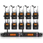 XTUGA RW2080 UHF Wireless Stage Singer In-Ear Monitor System 10 BodyPacks(AU Plug) - 1