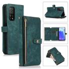 For Xiaomi Mi 10T Dream 9-Card Wallet Zipper Bag Leather Phone Case(Green) - 1