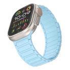 For Apple Watch Ultra 49mm Magnetic Loop Silicone Watch Band(Light Blue) - 3