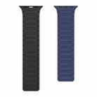 For Apple Watch Ultra 49mm Magnetic Loop Silicone Watch Band(Dark Blue Black) - 2