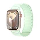 For Apple Watch Series 8 41mm Magnetic Loop Silicone Watch Band(Light Mint) - 1