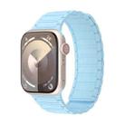 For Apple Watch Series 8 41mm Magnetic Loop Silicone Watch Band(Light Blue) - 1