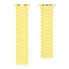 For Apple Watch Series 8 41mm Magnetic Loop Silicone Watch Band(Yellow) - 2