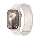 For Apple Watch Series 8 45mm Magnetic Loop Silicone Watch Band(Starlight) - 1