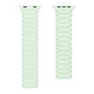 For Apple Watch Series 8 45mm Magnetic Loop Silicone Watch Band(Light Mint) - 2