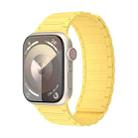 For Apple Watch Series 8 45mm Magnetic Loop Silicone Watch Band(Yellow) - 1