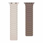 For Apple Watch SE 2022 40mm Magnetic Loop Silicone Watch Band(Brown Apricot) - 2