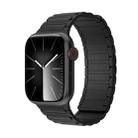 For Apple Watch SE 2022 44mm Magnetic Loop Silicone Watch Band(Black) - 1