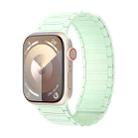 For Apple Watch Series 7 41mm Magnetic Loop Silicone Watch Band(Light Mint) - 1