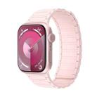 For Apple Watch SE 44mm Magnetic Loop Silicone Watch Band(Pink) - 1