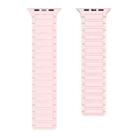 For Apple Watch SE 44mm Magnetic Loop Silicone Watch Band(Pink) - 2