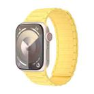 For Apple Watch SE 44mm Magnetic Loop Silicone Watch Band(Yellow) - 1