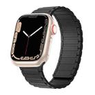 For Apple Watch 3 42mm Magnetic Loop Silicone Watch Band(Black) - 1
