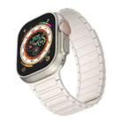 For Apple Watch 38mm Magnetic Loop Silicone Watch Band(Starlight) - 3