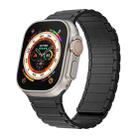For Apple Watch Ultra 2 49mm Magnetic Loop Silicone Watch Band(Black) - 1