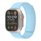 For Apple Watch Ultra 2 49mm Magnetic Loop Silicone Watch Band(Light Blue) - 1