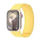 For Apple Watch SE 2023 44mm Magnetic Loop Silicone Watch Band(Yellow) - 1