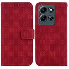 For Infinix Note 30i Double 8-shaped Embossed Leather Phone Case(Red) - 1