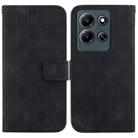 For Infinix Note 30i Double 8-shaped Embossed Leather Phone Case(Black) - 1